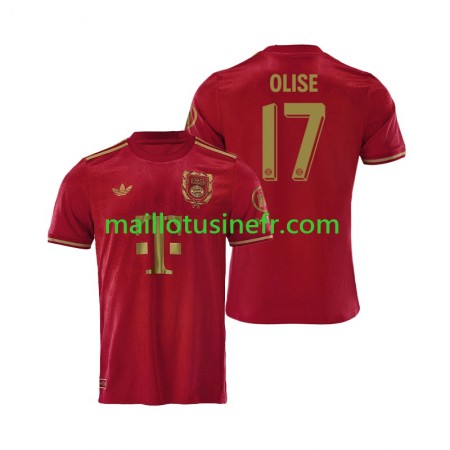 Maillot de Foot Bayern Munich 125th Michael Olise 17 Domicile Anniversaire 2024-25 Rouge Maillot de Foot Bayern Munich 125th Michael Olise 17 Domicile Anniversaire 2024-25 Rouge